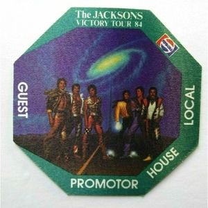 The Jacksons Victory Tour Backstage Pass 1984 Original Cloth Michael Pop Funk